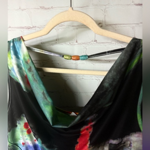 DOLCEZZA  Multicolor Artistic Mini Dress - Picture 3 of 4